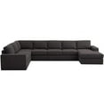 thumbnail image 1 of Bowery Hill Modular Sectional Sofa with Reversible Chaise in Dark Gray Linen, 1 of 9