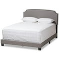 thumbnail image 1 of Bowery Hill Nailhead Upholstered Queen Bed in Light Grey, 1 of 8