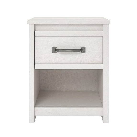 Bowery Hill One Drawer Nightstand in Ivory Oak