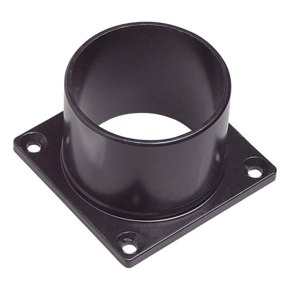 Bowery Hill Outdoor Post-Top Pier Base Metal Mount in Black - 3.5-Inch