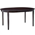 thumbnail image 1 of Bowery Hill Oval Butterfly Leaf Dining Table in Cappuccino, 1 of 3