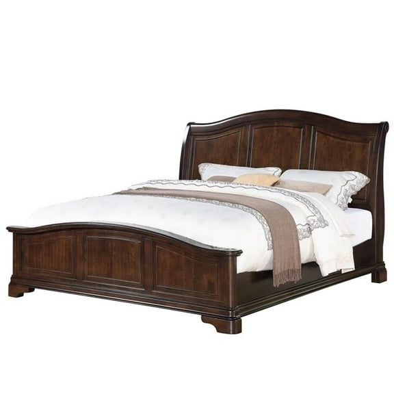 Bowery Hill Queen Panel Bed in Cherry