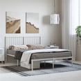 thumbnail image 1 of Bowery Hill Rectangular Powder-Coated Steel Full Bed Frame in White, 1 of 16