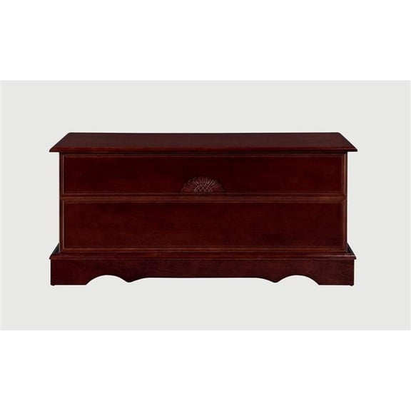 Bowery Hill Wood Veneer Warm Brown Cedar Chest Rectangular 40" W Assembled