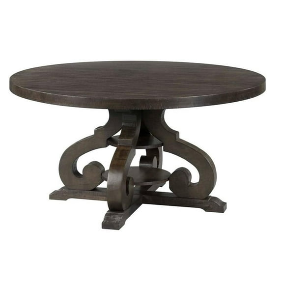 Bowery Hill Round Dining Table in Smokey Walnut
