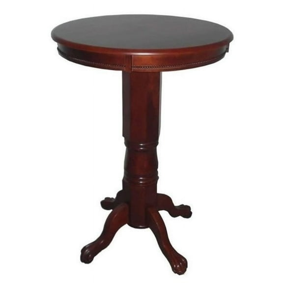 Bowery Hill Round Pub Table in Dark Cherry