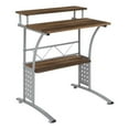 thumbnail image 1 of Bowery Hill Rustic Wood/Steel Computer Desk in Rustic Walnut/Silver, 1 of 5