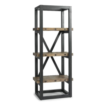 Bowery Hill Side Pier made from Solid Light Brown Acacia Wood