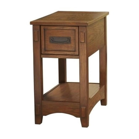 Bowery Hill Signature Design by 1-Drawer Chairside End Table in Brown