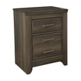 thumbnail image 1 of Bowery Hill Wood Dark Brown Nightstand Rectangular Vintage Casual Style 29.47", 1 of 8