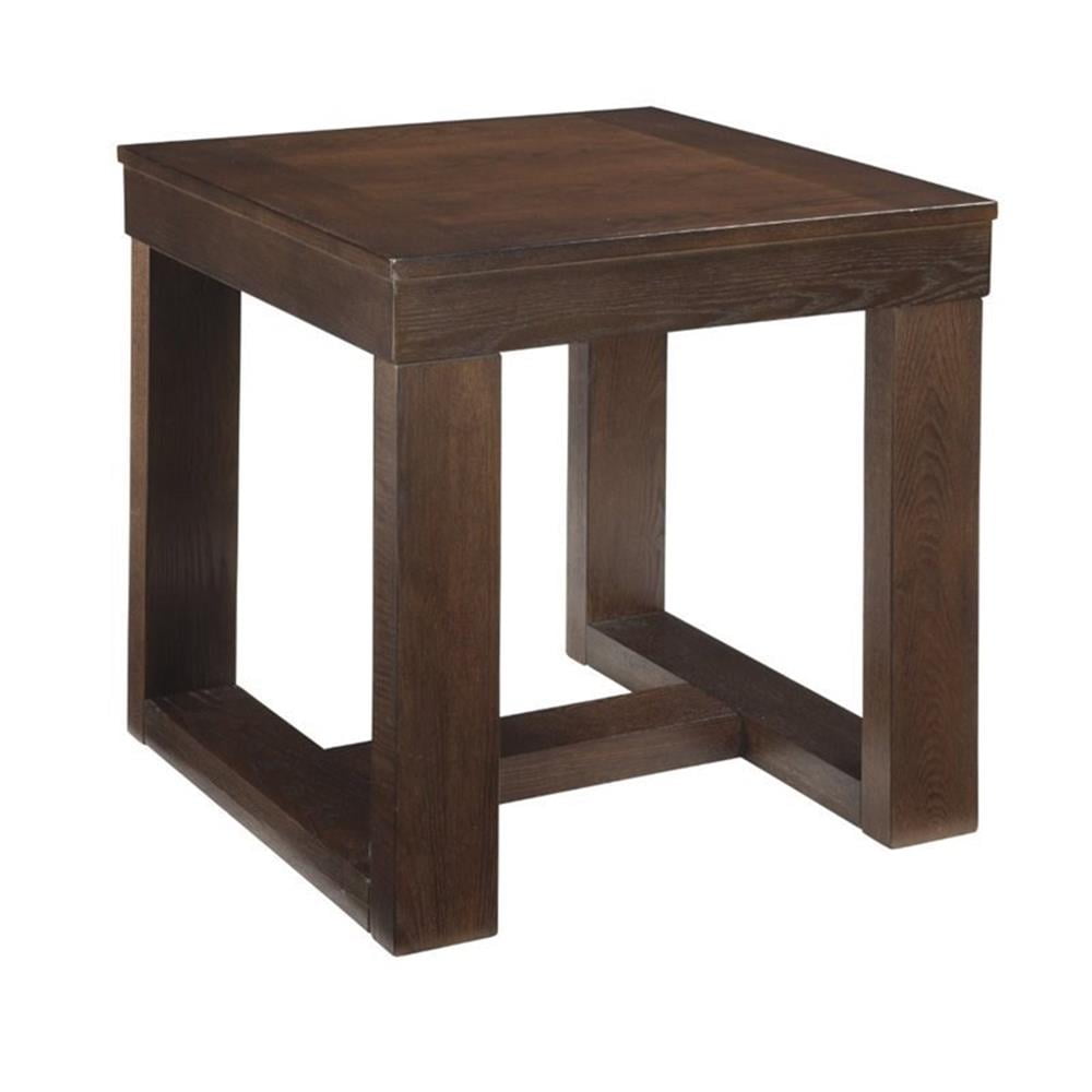 Watson Dark Brown Square Wood End Table