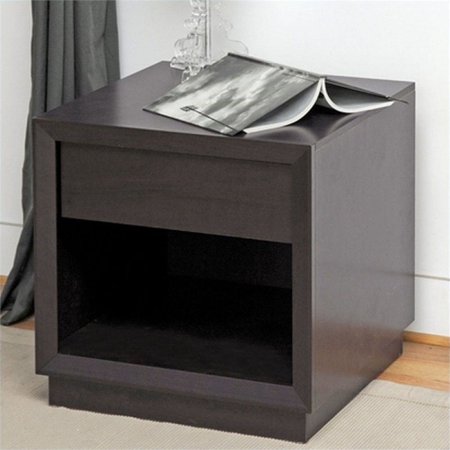 Bowery Hill Square End Table in Dark Brown