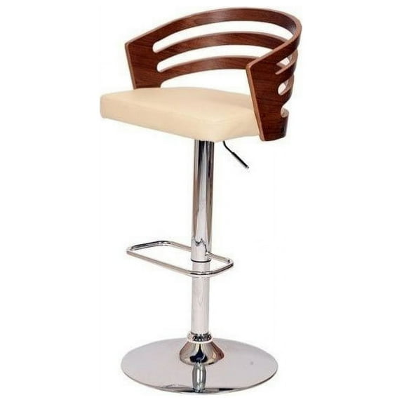 Bowery Hill Swivel Barstool in Cream