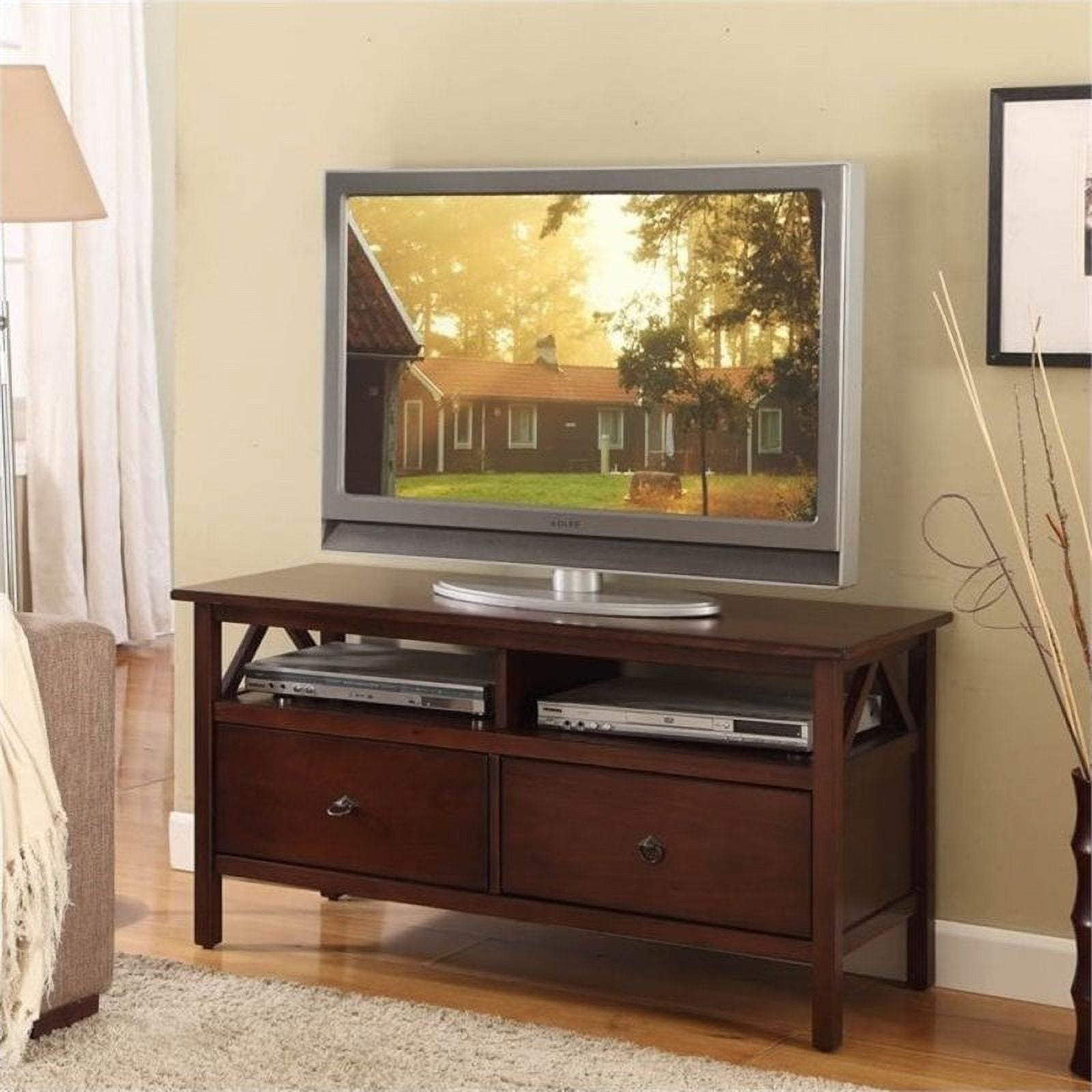 tobacco tv stand Bowery Hill TV Stand in Antique Tobacco