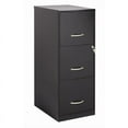 thumbnail image 1 of Bowery Hill Traditional 3 Drawer Metal Letter File Cabinet in Black, 1 of 2