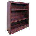 thumbnail image 1 of Bowery Hill Traditional 36" Tall 3-Shelf Wood Bookcase in Cherry, 1 of 6