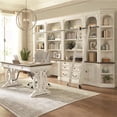 thumbnail image 1 of Bowery Hill Traditional 60"W Wood Writing Desk in Off White Finish, 1 of 3