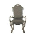 thumbnail image 1 of Bowery Hill Traditional Arm Chair in Vintage Bone White and PU (Set of 2), 1 of 5