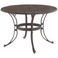 thumbnail image 1 of Bowery Hill Traditional Brown Aluminum Outdoor Dining Table, 1 of 3