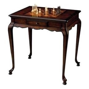 Bowery Hill Traditional Solid Wood Game Table in Cherry Finish