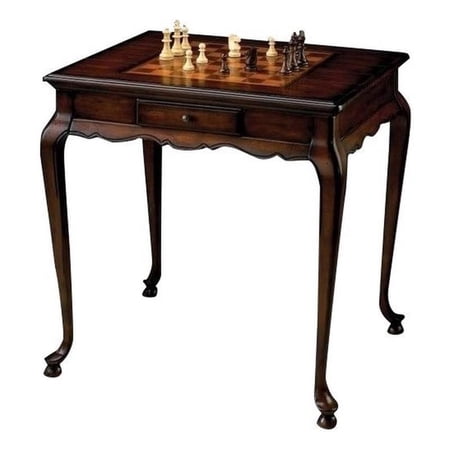 Bowery Hill Traditional Solid Wood Game Table in Cherry Finish