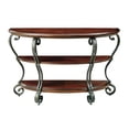 thumbnail image 1 of Bowery Hill Traditional Wood 2-Shelf Console Table Brown Cherry, 1 of 5