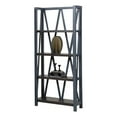 thumbnail image 1 of Bowery Hill Traditional Wood Etagere Bookcase in Denim Finish, 1 of 2