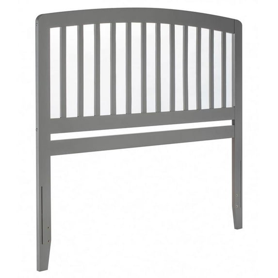 Bowery Hill Richmond King Wood Headboard in Grey