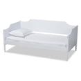 thumbnail image 1 of Bowery Hill Traditional Wood Twin Size Daybed with Tapered Legs in White, 1 of 8