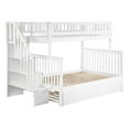 thumbnail image 1 of Bowery Hill Traditional Wood Twin over Full Bunk Bed with Trundle in White, 1 of 6
