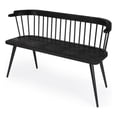 thumbnail image 1 of Bowery Hill Mango Wood Black Bench Rectangular Spindle Back 51.25"x17"x30.25" Unassembled, 1 of 8