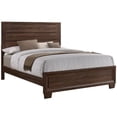 thumbnail image 1 of Bowery Hill Transitional Casual Wooden Queen Panel Bed in Medium Warm Brown, 1 of 3