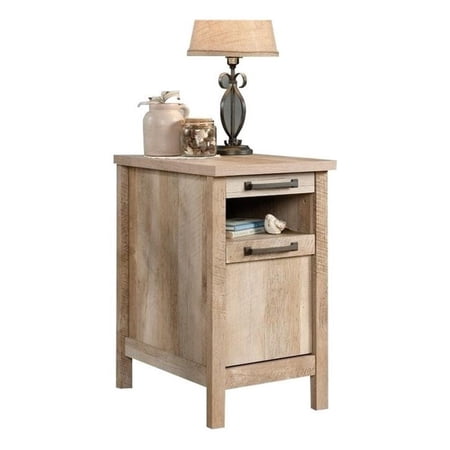 Bowery Hill Transitional Engineered Wood End Table in Lintel Oak