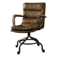 thumbnail image 1 of Bowery Hill Transitional Leather Swivel Office Chair in Vintage Whiskey Brown, 1 of 5