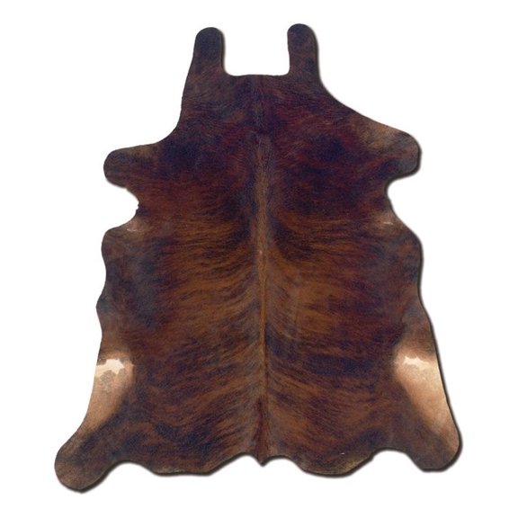 Bowery Hill Transitional Natural Dark Brindle Full Skin in Dark Brown