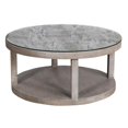 thumbnail image 1 of Bowery Hill Transitional Solid Mango Wood Round Cocktail Table in Gray, 1 of 4