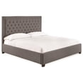 thumbnail image 1 of Bowery Hill Transitional Tufted Queen Platform Bed in Gray Finish, 1 of 5