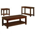 thumbnail image 1 of Bowery Hill Transitional Wood 3-Piece Coffee Table Set in Dark Cherry, 1 of 8