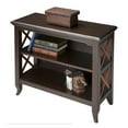 thumbnail image 1 of Bowery Hill Transitional Wood Cherry 2 Shelf Low Bookcase in, 1 of 2