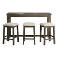 thumbnail image 1 of Bowery Hill Transitional Wood Gray Multipurpose Bar Table Set, 1 of 23