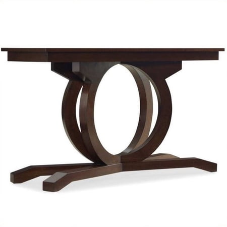Bowery Hill Transitional Wood Sofa Table in Walnut