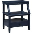thumbnail image 1 of Bowery Hill Transitional Wooden Storage Nightstand in Midnight Blue, 1 of 9