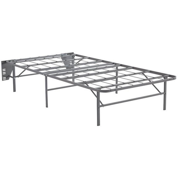 Bowery Hill Twin Bed Frame in Gray