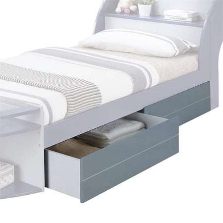 Bowery Hill Underbed Drawer in Gray (Set of 2)