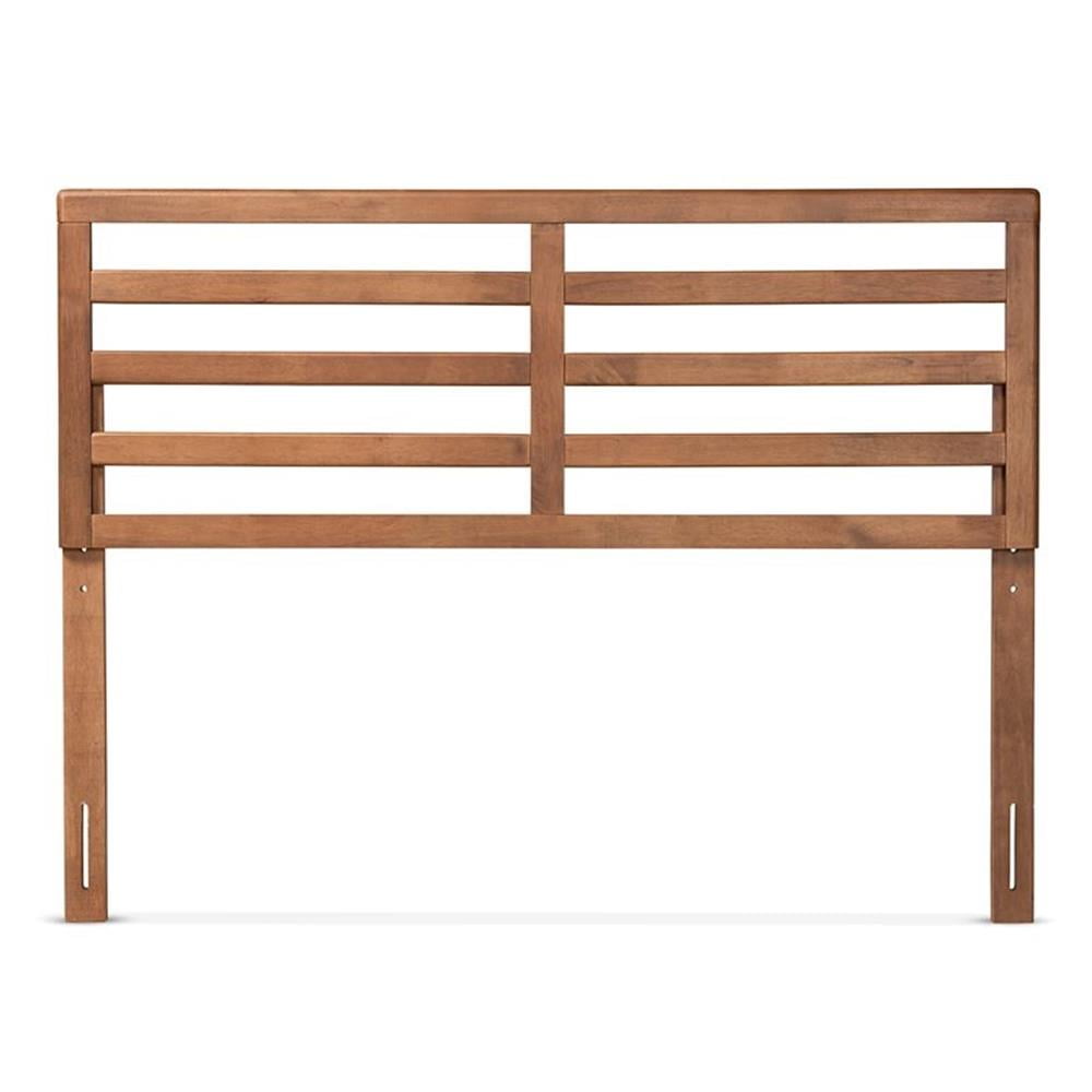 Bowery Hill Walnut Finished Wood Queen Size Headboard