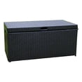 thumbnail image 1 of Bowery Hill Wicker / Rattan Patio Storage Deck Box with Steel Frame in Black, 1 of 3