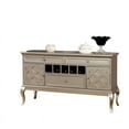 thumbnail image 1 of Bowery Hill Wine Rack Sideboard in Silver, 1 of 3