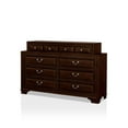 thumbnail image 1 of Bowery Hill Wood 10-Drawer Double Dresser in Brown Cherry, 1 of 5