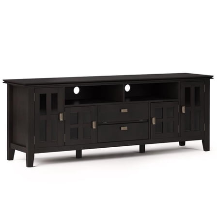 Bowery Hill Wood 72" TV Media Stand in Hickory Brown For TVs up to 80"
