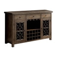 thumbnail image 1 of Bowery Hill Wood Wine Storage Buffet Server in Rustic Walnut, 1 of 6